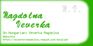 magdolna veverka business card